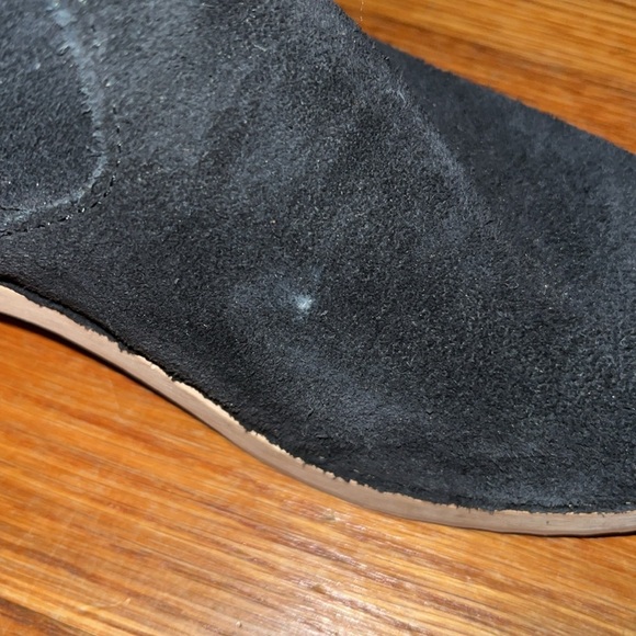 Hanna Andersson wooden suede clogs  black tan euro 36 size 5.5 made in sweden - Picture 10 of 10